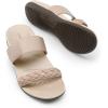 imageDREAM PAIRS Womens Arch Support Slides Flat Sandals Soft Cushion Slippers With Adjustable StrapsNude
