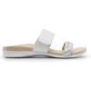 imageDREAM PAIRS Womens Arch Support Slides Flat Sandals Soft Cushion Slippers With Adjustable StrapsWhite