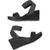 imageDREAM PAIRS Womens Elastic Ankle Strap Open Toe Platform Wedge Sandals Comfortable Summer ShoesBlack