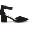 imageDREAM PAIRS Womens Low Heel Pump ShoesBlackNubuck