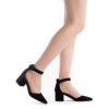 imageDREAM PAIRS Womens Low Heel Pump ShoesBlackNubuck