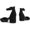 imageDREAM PAIRS Womens Low Heel Pump ShoesBlackNubuck
