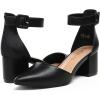 imageDREAM PAIRS Womens Low Heel Pump ShoesBlackPu