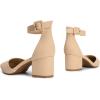 imageDREAM PAIRS Womens Low Heel Pump ShoesNudeNubuck