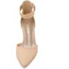 imageDREAM PAIRS Womens Low Heel Pump ShoesNudeNubuck