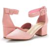 imageDREAM PAIRS Womens Low Heel Pump ShoesPinkSuede