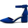 imageDREAM PAIRS Womens Low Heel Pump ShoesRoyalBlue