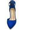 imageDREAM PAIRS Womens Low Heel Pump ShoesRoyalBlue