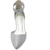 imageDREAM PAIRS Womens Low Heel Pump ShoesSilverGlitter