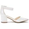 imageDREAM PAIRS Womens Low Heel Pump ShoesWhitePu
