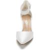 imageDREAM PAIRS Womens Low Heel Pump ShoesWhitePu