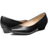 imageDREAM PAIRS Womens Mila Low Chunky Heel Pump ShoesBlackPu