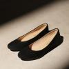 imageDREAM PAIRS Womens Mila Low Chunky Heel Pump ShoesBlackSuede