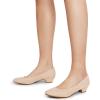 imageDREAM PAIRS Womens Mila Low Chunky Heel Pump ShoesNudeSuede
