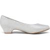 imageDREAM PAIRS Womens Mila Low Chunky Heel Pump ShoesSilverGlitter