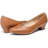 imageDREAM PAIRS Womens Mila Low Chunky Heel Pump ShoesTanPu