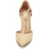 imageDREAM PAIRS Womens OppointedMary Pump ShoeNudeNubuck