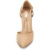 imageDREAM PAIRS Womens OppointedMary Pump ShoeNudeSuede
