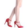 imageDREAM PAIRS Womens OppointedMary Pump ShoeRedSuede