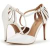 imageDREAM PAIRS Womens OppointedMary Pump ShoeWhitePu
