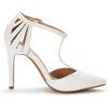imageDREAM PAIRS Womens OppointedMary Pump ShoeWhitePu
