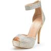 imageDREAM PAIRS Womens Swan05 High Heel Platform Dress Pump ShoesShineGold