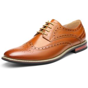 imageBruno Moda Italy Prince Mens Classic Modern Oxford Wingtip Lace Dress ShoesPrince3brown