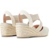 imageDREAM PAIRS Womens Close Toe Espadrilles Platform Slip on Elastic Criss Cross Straps Dressy Wedges SandalsBeige