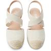 imageDREAM PAIRS Womens Close Toe Espadrilles Platform Slip on Elastic Criss Cross Straps Dressy Wedges SandalsBeige