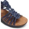 imageDREAM PAIRS Womens Comfortable Strappy Low Heel Open Toe SlipOn Wedge Sandals Arch Support for Summer Dressy ShoesNavy