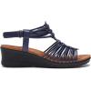 imageDREAM PAIRS Womens Comfortable Strappy Low Heel Open Toe SlipOn Wedge Sandals Arch Support for Summer Dressy ShoesNavy