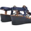 imageDREAM PAIRS Womens Comfortable Strappy Low Heel Open Toe SlipOn Wedge Sandals Arch Support for Summer Dressy ShoesNavy