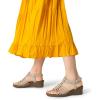 imageDREAM PAIRS Womens Comfortable Strappy Low Heel Open Toe SlipOn Wedge Sandals Arch Support for Summer Dressy ShoesNude
