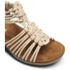 imageDREAM PAIRS Womens Comfortable Strappy Low Heel Open Toe SlipOn Wedge Sandals Arch Support for Summer Dressy ShoesNude