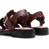 imageDREAM PAIRS Womens Fisherman Gladiator Braided Flat Sandal Cute Woven Strappy Closed Toe Shoes for SummerBurgundypu