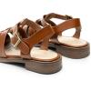 imageDREAM PAIRS Womens Fisherman Gladiator Braided Flat Sandal Cute Woven Strappy Closed Toe Shoes for SummerDark Brown