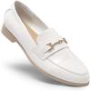 imageDREAM PAIRS Womens Loafers Penny Loafers Fashion Comfortable Flats Dressy ShoesWhitestone