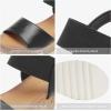 imageDREAM PAIRS Womens Open Toe Ankle Strap Casual Flatform Platform Wedges SandalsBlack2