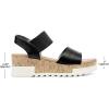 imageDREAM PAIRS Womens Open Toe Ankle Strap Casual Flatform Platform Wedges SandalsBlack2