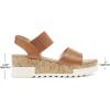 imageDREAM PAIRS Womens Open Toe Ankle Strap Casual Flatform Platform Wedges SandalsCamel2
