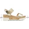 imageDREAM PAIRS Womens Open Toe Ankle Strap Casual Flatform Platform Wedges SandalsGold2