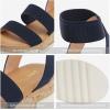 imageDREAM PAIRS Womens Open Toe Ankle Strap Casual Flatform Platform Wedges SandalsNavy1