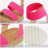 imageDREAM PAIRS Womens Open Toe Ankle Strap Casual Flatform Platform Wedges SandalsNeon Pink1