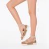 imageDREAM PAIRS Womens Open Toe Ankle Strap Casual Flatform Platform Wedges SandalsNude1