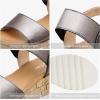 imageDREAM PAIRS Womens Open Toe Ankle Strap Casual Flatform Platform Wedges SandalsPewter2
