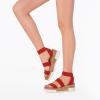 imageDREAM PAIRS Womens Open Toe Ankle Strap Casual Flatform Platform Wedges SandalsRed1