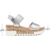imageDREAM PAIRS Womens Open Toe Ankle Strap Casual Flatform Platform Wedges SandalsSilver2