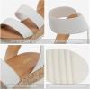 imageDREAM PAIRS Womens Open Toe Ankle Strap Casual Flatform Platform Wedges SandalsWhite