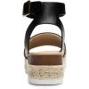 imageDREAM PAIRS Womens Platform Espadrilles Casual Ankle Strap Wedge Sandals Comfortable Dressy Summer ShoesBlackBrownknit