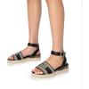 imageDREAM PAIRS Womens Platform Espadrilles Casual Ankle Strap Wedge Sandals Comfortable Dressy Summer ShoesBlackknit